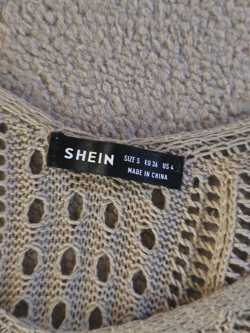 Beige Crochet Cover Dress - Picture 5 of 7